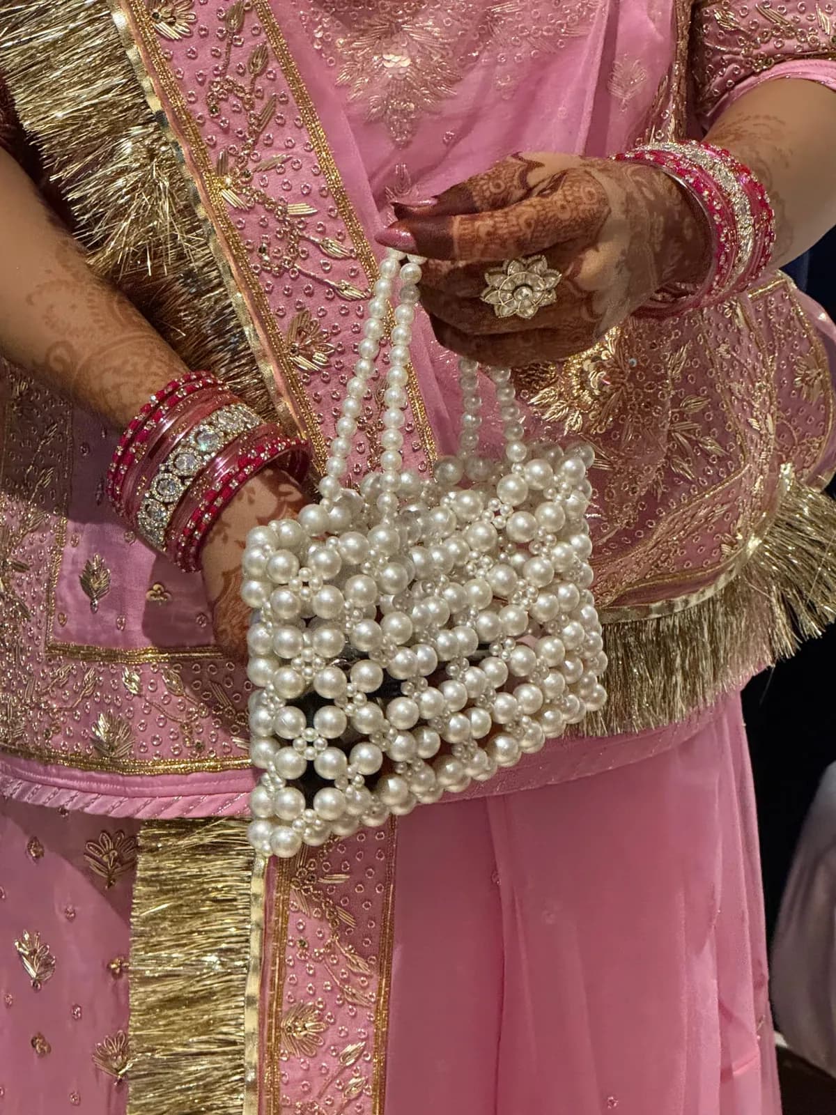 White Pearl Handbag — 1